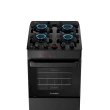 Fogão Esmaltec Ideal Top Glass 4 Bocas Preto Bivolt 0104003076